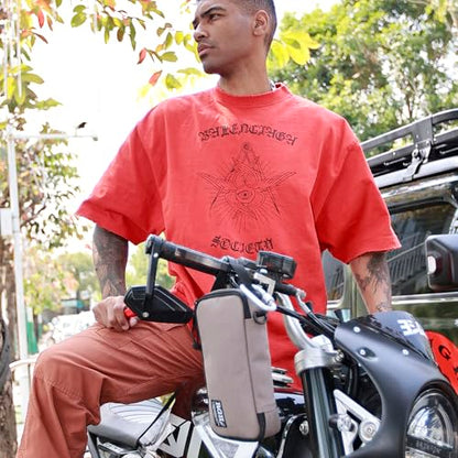 Rough Enough Small Tool Bag Pouch Canvas Portable Box Organizer Case with Zipper Handle for Motorcycle Bike