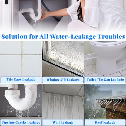 Invisible Waterproof Agent, 17.63oz Transparent Polyurethane Waterproof Coating Anti-Leakage Repairing Adhesive for Roof Walls Bathroom Kitchen Indoor Outdoor - color: Transparent-17.63oz
