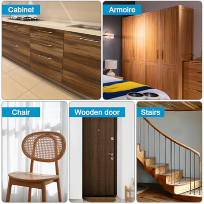 12 Colors Wood Furniture Filler Sticks, Wood Repair Wax Crayons with Yellow Scraper, Crayons Wood Filler Furniture Repair Wax Filler Sticks for Repairing Scratch, Scuff, Crack and Hole Touch Up Kit