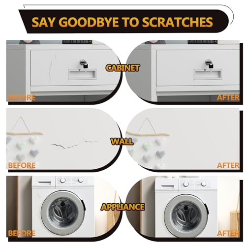White Touch Up Paint, Appliance Cabinet Furniture Wood Touch Up Paint for Wall - style: 1.5 FlOz