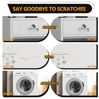 White Touch Up Paint, Appliance Cabinet Furniture Wood Touch Up Paint for Wall - style: 1.5 FlOz