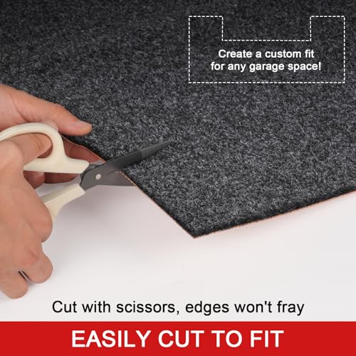 Golener Oil Spill Mat - 64”x32” Garage Floor Mat for Under Car, Rubber Floor Mats, Absorbent Oil Mat, Protect Floor from Spills & Stains, Waterproof, Reusable, Washable, Durable, Heavy Duty, Black - size: 64" x 32"