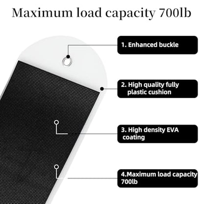 Appliance Furniture Sliders for Heavy Duty Carpet/Hardwood - 660lb Capacity 2-Pack, Thick Non-Scratch Moving Pads for Refrigerators, Safes - Reusable Appliance Mover with Pull Straps (4ft) - size: 6.7IN*48IN