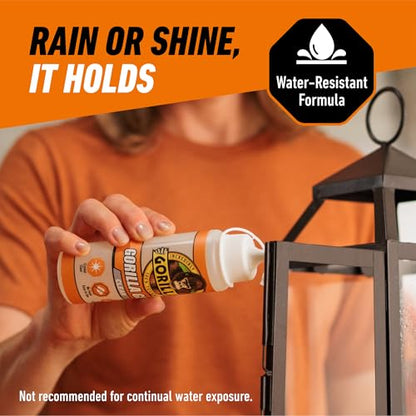 Gorilla Clear Glue, 5.75 Ounce Bottle (Pack of 1) - Crystal Clear, All Purpose, and Water Resistant - size: 1 - Pack, style: 5.75 Ounce