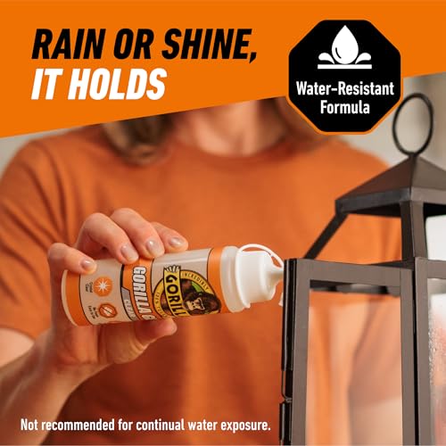 Gorilla Clear Glue, 5.75 Ounce Bottle (Pack of 2) - Crystal Clear, All Purpose, and Water Resistant - size: 2 - Pack, style: 5.75 Ounce