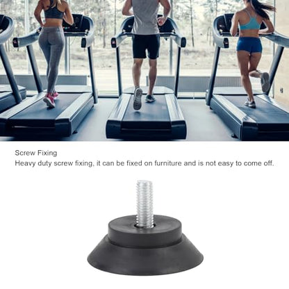 Furniture Rubber Feet Floor Protector, 4pcs Anti Slip Suction Cup Feet for Fitness Equipment, Chairs, Table Legs, Screw Fixation Suction Cup Rubber Feet with Screw