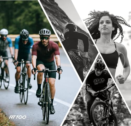 RIDE YOUR WAY Professional wrap around Frameless Cycling Sunglasses for Men and Women - color: Black Blue / Blue V1