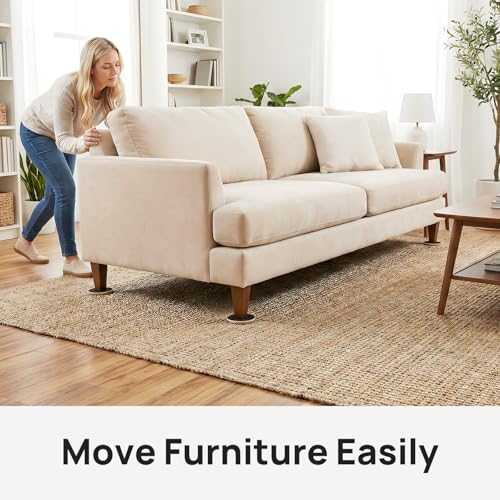 24 PCS Furniture Sliders for Carpet, 3.5 inch Heavy-Duty Reusable Furniture Movers, Plastic Furniture Gliders to Move Heavy furnishings Easily and Protect Floors - size: 24 PCS 3 1/2 inch
