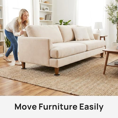 24 PCS Furniture Sliders for Carpet, 3.5 inch Heavy-Duty Reusable Furniture Movers, Plastic Furniture Gliders to Move Heavy furnishings Easily and Protect Floors - size: 24 PCS 3 1/2 inch