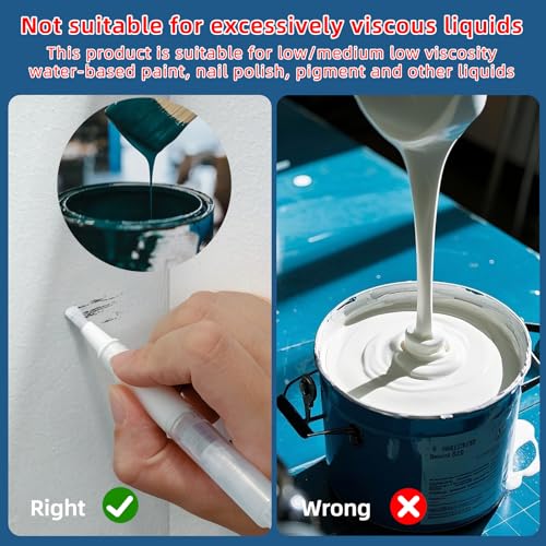 Fillable Touch Up Paint Pen, Refillable Paint Brush Pens, Touch up Paint pens for Walls - Wood Floors, Windows, Furniture, Kitchen Cabinet, Suitable for Any Repair(3 Pack) - color: A-03