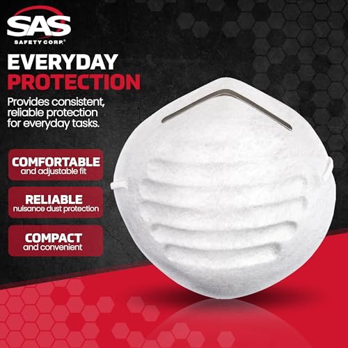SAS Safety 2985 Non-toxic Dust Mask Box of 50 - size: 1-Pack