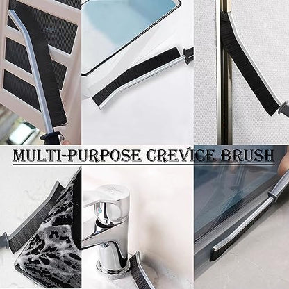 Cleaning Brush, 9 Pcs Hard Bristle Crevice Cleaning Brush Set for Kitchen Bathroom Toilet Grout Bottle Gap Window Tracks, Multifunctional Home Essentials Scrub Cleaning Tools - color: 01. Black(9p)