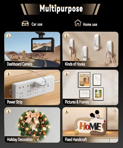 PHIXBEAR Heavy Duty Double Sided Tape 17FT x 1.18" - Clear Nano Mounting Tape with Dual Scale, No Residue for Wall Posters, Rugs, Home Decor