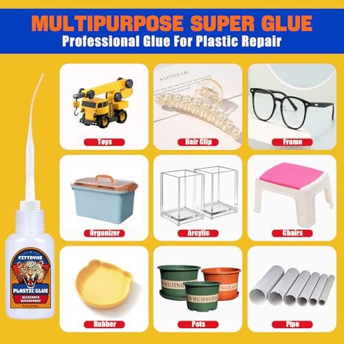 3D Printer Glue Super Plastic Glue 30 g, Super Glue for Plastic, Strong Fast Drying Clear Heavy Duty Waterproof Adhesive for Toys, Miniatures, Model, Acrylic, PVC, PLA, ABS,PETG,TPU - style: Plastic Glue & 3D Printer glue