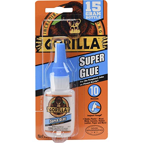 Gorilla Super Glue 15 Gram, Clear - size: 1 - Pack