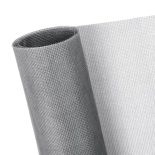 59"x79" Window Screen Mesh, Fiberglass Window Screen, Screen Door Mesh, Windows Screens and Screen Door Replacement, Patio Screen Mesh- Gray - color: Gray, size: 59"x79"