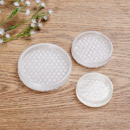 Clear Non Slip Furniture Pads - 2" Anti Slide Caster Cups, 12PCS Round Furniture Coasters for Hardwood Floors & Carpet, Wood Floor Protectors for Furniture Leg, Table Chair Couch Bed Stoppers - size: 2" 12pcs clear