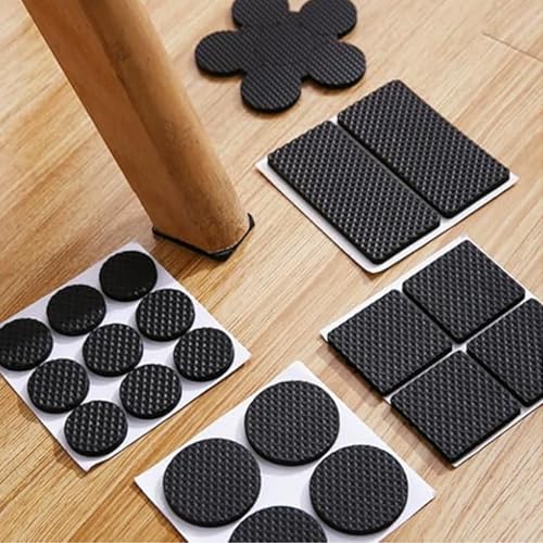 Non Slip Furniture Pads - 15 pcs (1.1 inch) Self Adhesive EVA Foam Furniture Grippers, Anti Skid Furniture Feet, Hardwood Floor Protector for Couch Stoppers