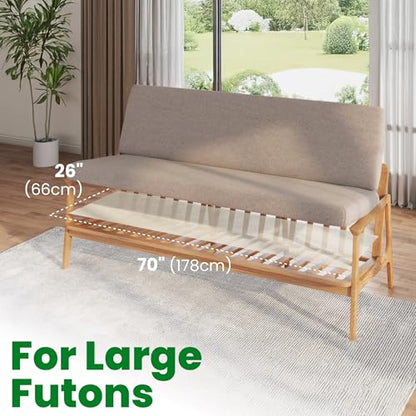 ECOHomes Couch Cushion Grip Pad, Couch Cushion Non Slip Pads Keep Sofa Cushions from Sliding - Anti Slip Sofa & Patio Grips Mattress Gripper Stopper Stop Slide & Prevent Sliding Futon Large 26" by 70" - size: Futon Large (26" By 70")