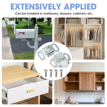 Mailbox Replacement Roller Catch Latch, Durable Roller Catch Latch with Screws for Mailbox Door Repair, Cabinet Doors, RVs, Campers, and Kitchen Hardware (1 Pc) - color: 1 Pc