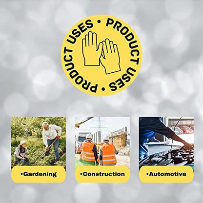 PackagingSuppliesByMail PSBM Cotton Work Gloves with Dotted Grip, Double Sided PVC Dots Provide Maximum Grip - size: Large, style: 12 Pairs