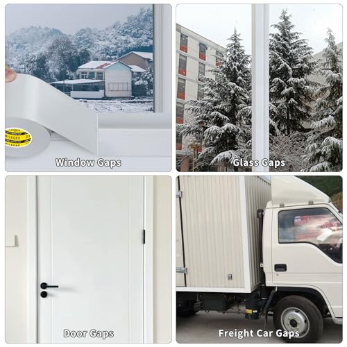 2Pack Duct Tape Heavy Duty Single Sided, Strong Adhesive High Strength, Waterproof Mesh Tape for Indoor Outdoor Repairing Sealing Bonding, Easy Use Hand Tearable, 2.36 Inch x 66 Feet, White - size: 2 Pack x 2.36″ x 66 FT