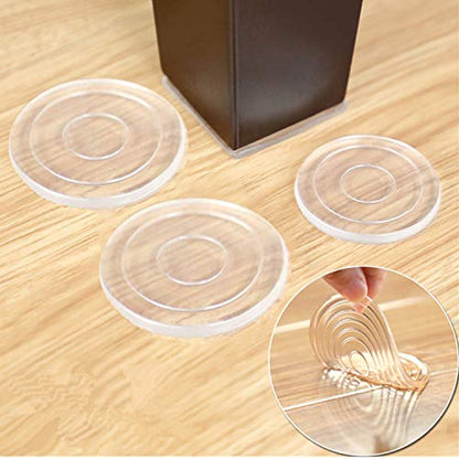 Non Slip Furniture Pads – Premium 8 pcs Furniture Grippers! Best SelfAdhesive Silicone Feet Furniture Legs– Ideal Non Skid Furniture Pad Floor Protectors for Fix in Place Furniture (40mm)