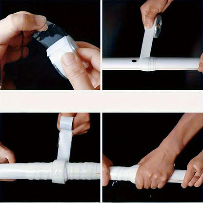 1 Roll Self-Fusing Silicone Tape - Instant Leak Repair, Heavy-Duty Waterproof Sealant for PVC/Glass/Metal/Stone, High-Temp Resistant (Tool/Glue-Free)