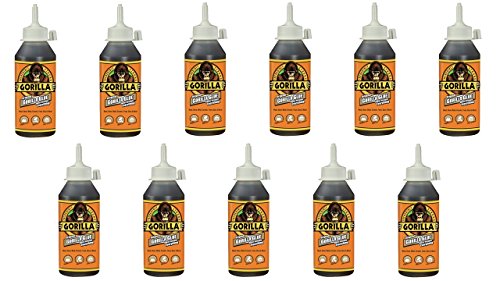 Gorilla Original Gorilla Glue, Brown, Waterproof Polyurethane Glue, 8 Ounce - Expands Into Materials, All Purpose (Pack of 11) - size: 8 Ounce (Pack of 11)