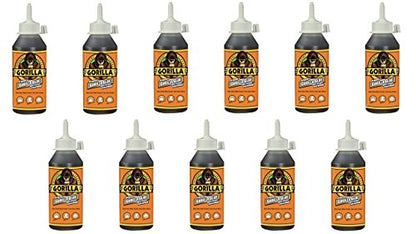Gorilla Original Gorilla Glue, Brown, Waterproof Polyurethane Glue, 8 Ounce - Expands Into Materials, All Purpose (Pack of 11) - size: 8 Ounce (Pack of 11)
