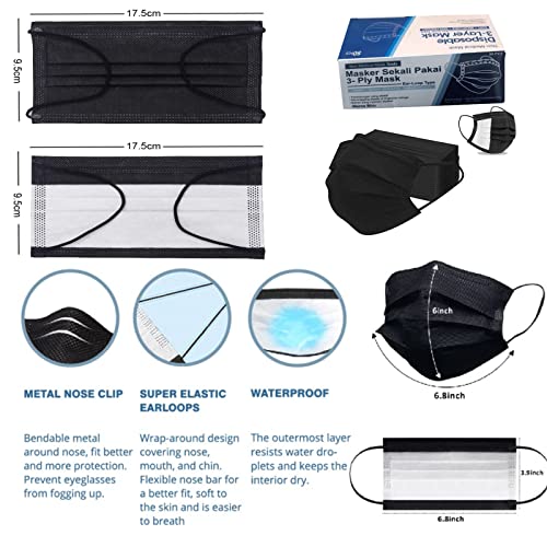 Disposable Face Mask,50 Pack Face Mask 3 Ply Filter Protection, Disposable Face Mask, 50 Disposable Protective Mask