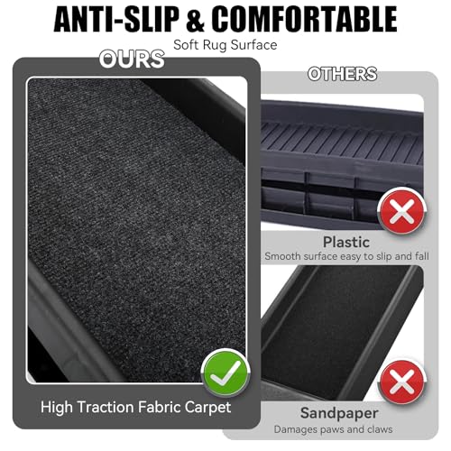 PawStep 51006 61 inch Portable Folding Pet Ramp with Carpet Great for Truck SUV Car - style: Non-Slip Pet Ramp