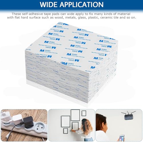 200Pcs Double Sided Foam Tape, Square Super-Sticky Double Sided Adhesive Pads for Crafts, Self-Adhesive Double Sided Mounting Tape for House Wall Decor - Double Sided Sticky Tape, 27 x 27 x 2mm - size: 200Pack