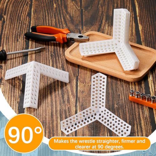 Pangda 24 Pcs 3 Way Corners for Drywall Drywall Anti Crack Reinforced Corner Bead for Inside Outside Wall Crack Repair Tool