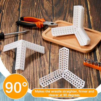 Pangda 24 Pcs 3 Way Corners for Drywall Drywall Anti Crack Reinforced Corner Bead for Inside Outside Wall Crack Repair Tool