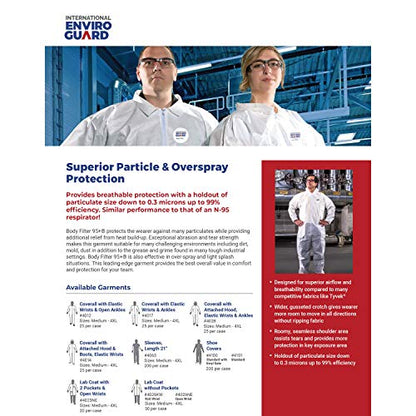 Disposable Sleeves (White) Universal Size | Breathable Cool Material - Professional Protective Sleeves for Spray, Paint, Insulation, and More