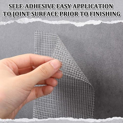 250 ft x 4 Inch Cement Board Joint Tape Self Adhesive Durable Gray Fiberglass Mesh Drywall Mesh Repair Tape for Cement Board Joints Repairing, Sealing and Strengthening - size: 250 ft X 4 Inch