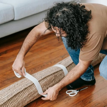 White Duct Tape - Heavy Duty Waterproof Tape 1.88 Inch Wide - Strong Adhesive, Extra Thickness, Tear by Hand - Great for Indoor & Outdoor Use, Moving Boxes, Repairs - 45 Ft - color: White