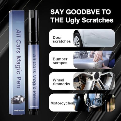 2PCS All Cars Magic Pen Magic Car Scratch Removal Pen Car Scratch Repair Pen Quick Fix for Scratches and Paint Damage, Easy to Use