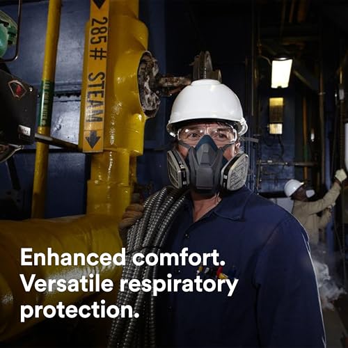 3M Rugged Comfort Quick Latch Half Facepiece Reusable Respirator - size: 1 Count (Pack of 1), style: Small