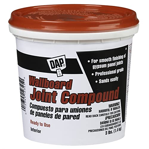 DAP Wallboard Joint Compound, White, 3 Lb (7079810100) - size: 3 lb.