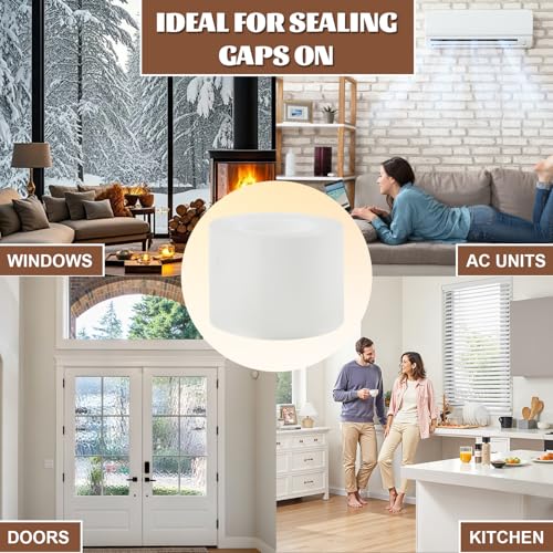 Window Sealing Tape 2 Inch x 66 FT Transparent Weather Stripping Residue-Free Clear Window Insulation Tape for Windows ac Insulation Glass Gaps Tape Door Windproof - style: 2 Inch x 66 Ft