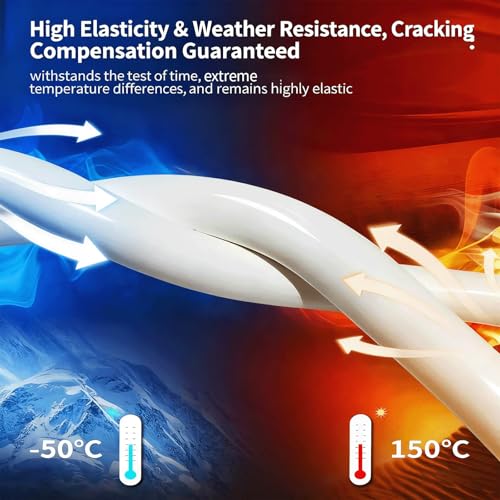 9900 Sealant Waterproof,Outdoor Silicone Sealant, Permanently Repairs Roof & Wall Cracks, Waterproof, Heat & Stretch-Resistant, Tough & Tear-Proof for Exteriors (Black) - color: Black