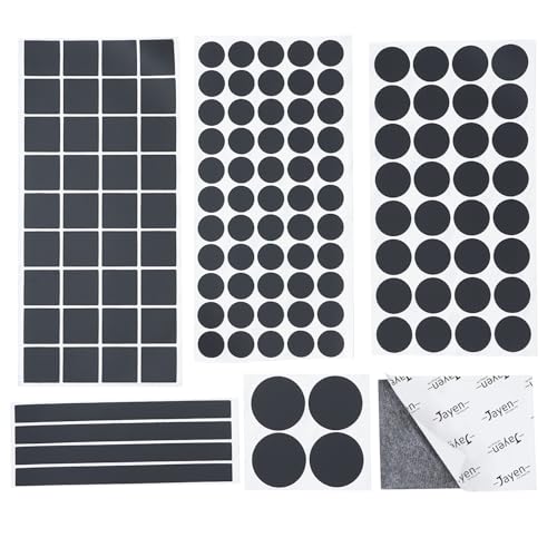Jayen 132 Pcs Non Slip Self-Adhesive Silicone Cuttable Furniture Pads, Anti-Sliding Anti-Scratch Rubber Floor Protectors for Any Furniture and Appliances - Black (Matte) - size: Black