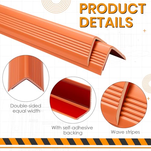 Briwooody Ladder Stabilizer for Gutters and Roof Ladder Safety Covers Grip Strips Extension Accessory Non Skid Anti Slip Tape, Fall Prevention Scratch Protection, Strong Grip