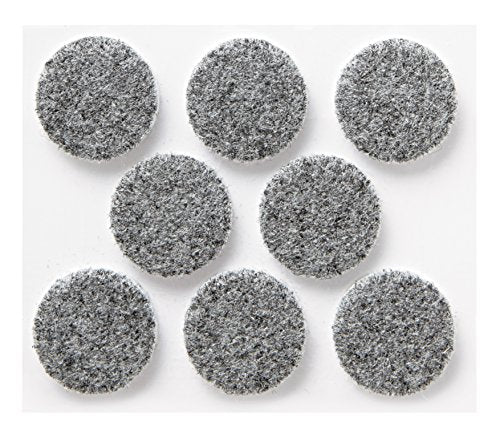Scotch Heavy Duty Felt Pads, Round, Gray, 1-in Diameter, 8 Pads/Pack (SP870-NA) - size: 8 Pads