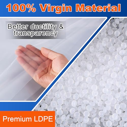 3Pcs Plastic Drop Cloth - 1Mil Thick, 9x12 Ft, Thickened Painter's Sheet for Painting, Furniture, Walls, and Floor Protection - size: 1mil-3Pack