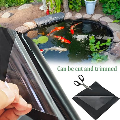Pond Liner Seam Tape Single Sided, Waterproof Pond Repair Kit Butyl Rubber for EPDM PVC Outdoor Pond Liner Leak Repair Long-Lasting Easy to Apply - size: 4" X 40"