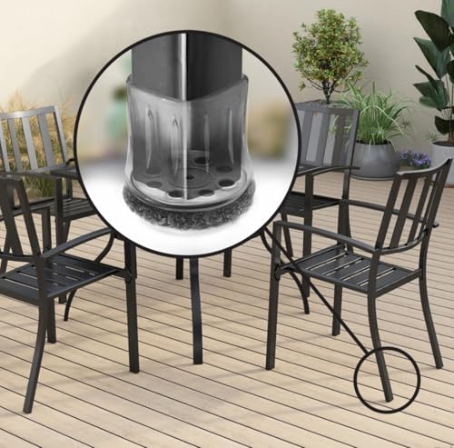 Slipstick GorillaOutdoor Berber Furniture Feet Pads with Clear Sleeve Sock (8 Pack) Outdoor Furniture Sliders for Round & Square Legs, Medium - size: Universal Medium