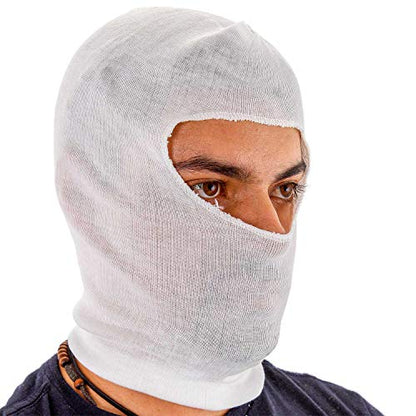 TCP Global Premium Painters Spray Socks, One Size Fits All (Pack of 12) - Snug Soft Stretch Cotton Hood Mask